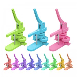 多合一冰箱贴制作机可换模具按压省力胸章diy儿童塑料徽章机器工厂 Factory Supply All-in-One Refrigerator Magnet Button Maker Machine