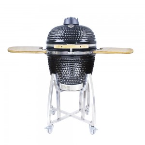 Auplex factory OEM Green Black Ceramic Big Joe Kamado Grill 21 27 29 Inch & Meat Smoker BBQ with Charcoal & Garden Outdoor