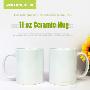 热转印涂层杯陶瓷马克杯子陶瓷杯外贸陶瓷杯特惠11oz涂层白杯加白杯